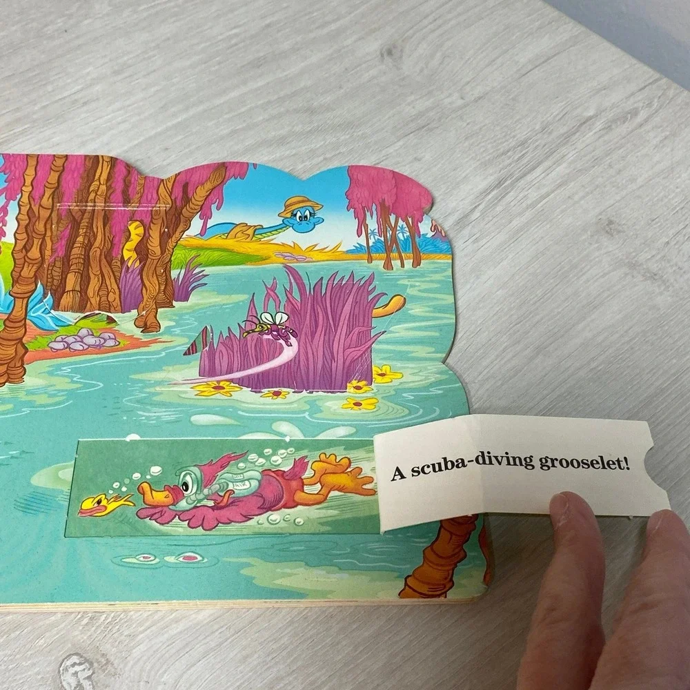 Guy Gilchrist Tiny Dinos Silly Safari Peek A Boo Board Book 1988 Vintage 80s